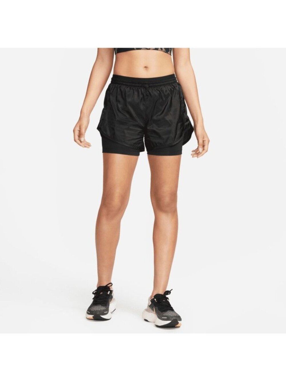 Nike Womens Icon Clash Tempo Luxe Running Shorts DM7739-010 Size XS Extra Small